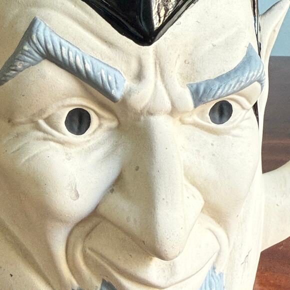 Vintage Devil head figure Pitcher ceramic 2 L hand painted *RARE* - Picture 6 of 10